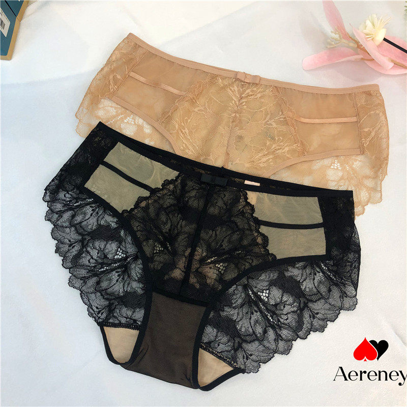 AERENEY爱亦心伊女士内裤中低腰性感蕾丝三角裤短裤透气薄款63509,女士内衣/男士内衣/家居服,女三角裤,淘宝优惠券,粉丝福利购,淘宝优惠卷