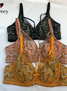 爱亦心伊文胸情迷摩洛哥法式水晶杯大胸显小聚拢内衣BCD薄杯82375