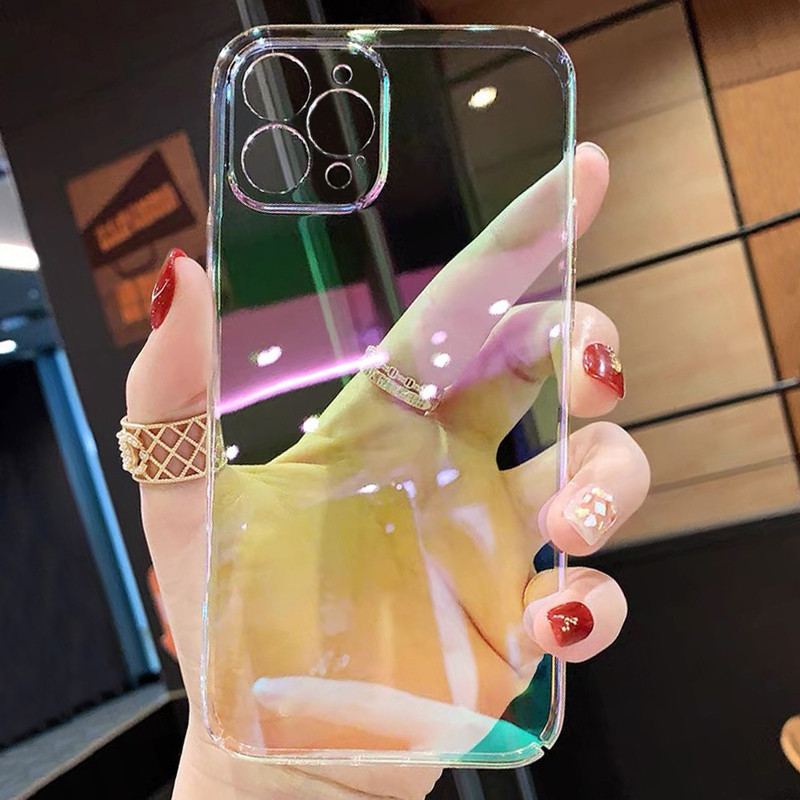 适用苹果iphone16镭射渐变手机壳