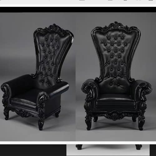 bjd volks娃叔实木雕花单人小沙发  迷你sofa  dd 1/3娃叔尺寸
