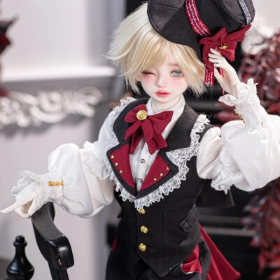 猫猫小铺子BJD哥特礼帽娃衣预售