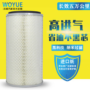 K1833空滤铁盖 AF25267适配收割机农用车铲车空气滤清器滤芯原厂