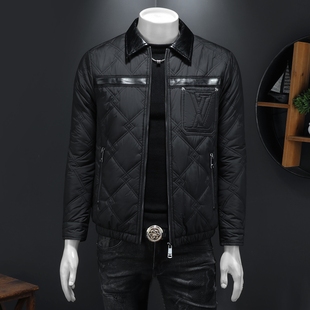 棉衣外套.货号9522 翻领加绒加棉 P195假模 男士 2025年秋冬新款