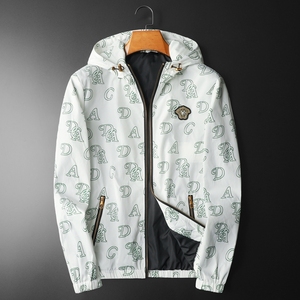 2025年秋冬新款男士连帽款潮男夹克外套；货号2412P160平铺图