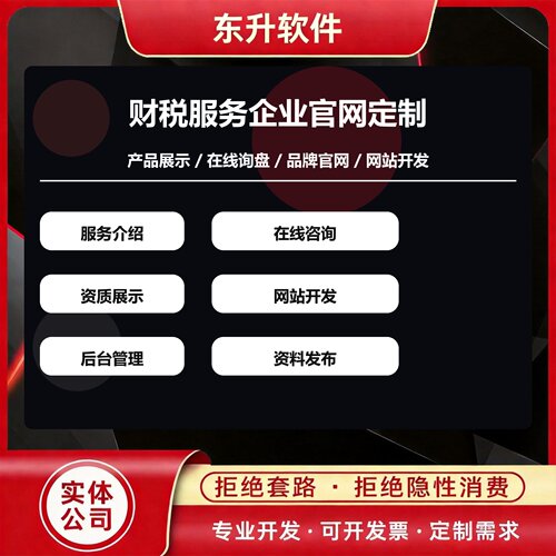 财税服务企业官网定制 服务介绍 在线咨询 网站开发服务
