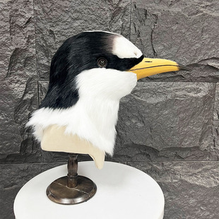 鸟头写实系兽头毛绒鸟类兽装头套单头定制cos服装福瑞可穿戴鹤头