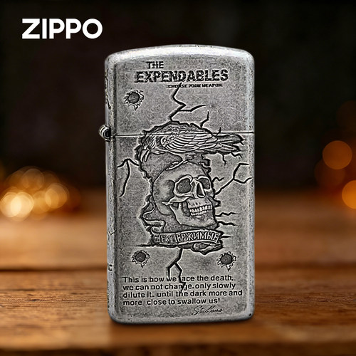 zippo千语古银纤巧敢死队