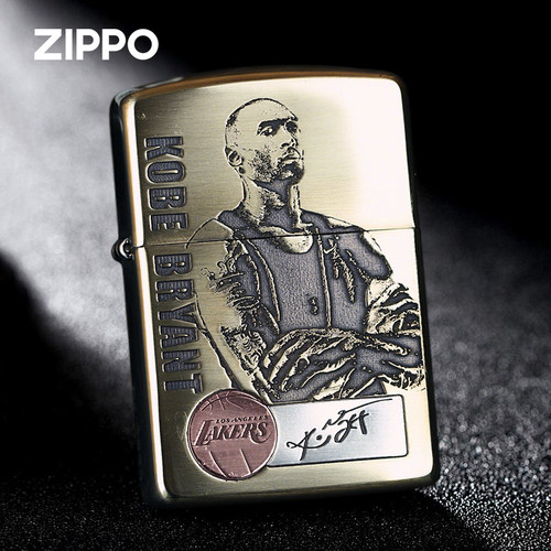 ZIPPO千语168紫铜镶嵌科比纪念