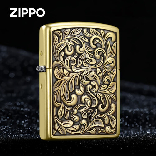 ZIPPO鬼王168双面大叶唐草