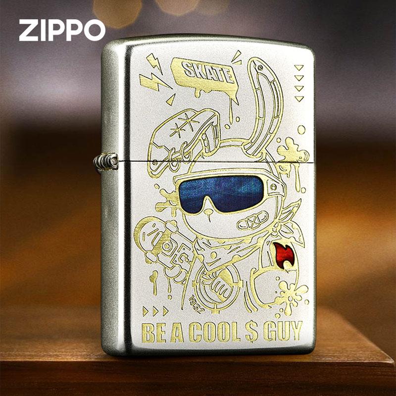 Zippo/之宝潮酷兔贝壳镶嵌
