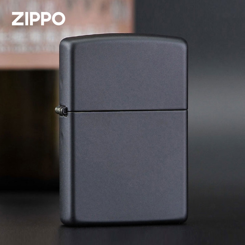 ZIPPO/之宝打火机218黑色哑漆经典简约防风原装正品收藏送礼男士