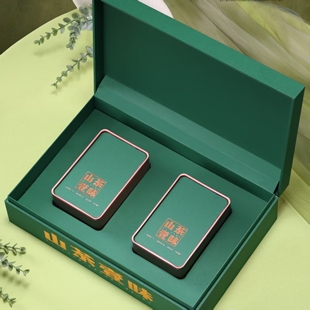 新款高档绿茶包装盒空盒龙井毛尖碧螺春半斤春茶茶叶包装礼盒定制