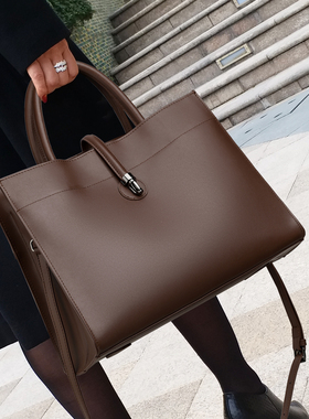 CCAMO包包女款大容量有质感的通勤包包日常通勤百搭真皮手提大包