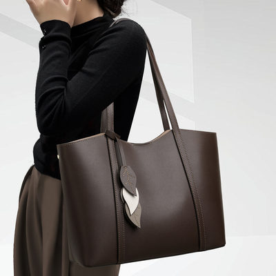 CCAMO轻奢简约真皮托特包大容量