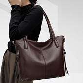 单肩斜挎大包包四季 CCAMO牛皮包包女款 大容量托特包时尚 通用女包