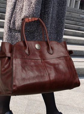 CCAMO包包女式2025新款高端大气真皮手提大包女大容量高级感时尚