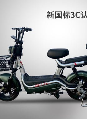 新国标电动车电瓶车时尚女性男士锂电车学生成人新款自行车4860v
