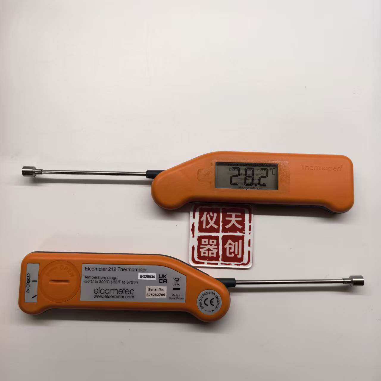 英国易高Elcometer212数字式袖珍温度计G212-2A测温仪表面测温