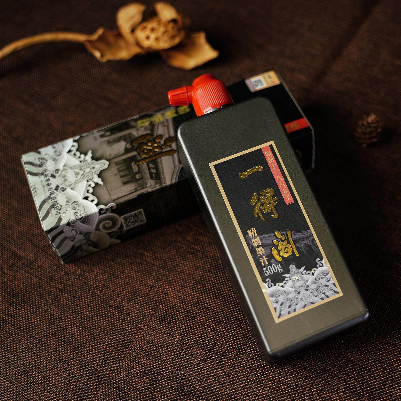 一得阁墨汁毛笔墨水云头艳学生练习墨汁成人书法书画专用墨汁大瓶