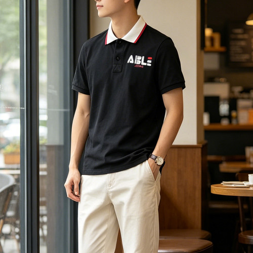 ABLEJEANS小码男纯棉POLO衫