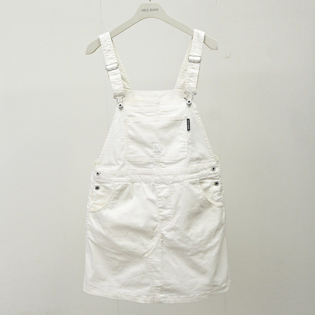 ABLEJEANS女夏季白色牛仔背带裙