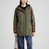 超值福利ABLE 外套街头休闲连帽宽松女风衣潮 JEANS女士春秋中长款