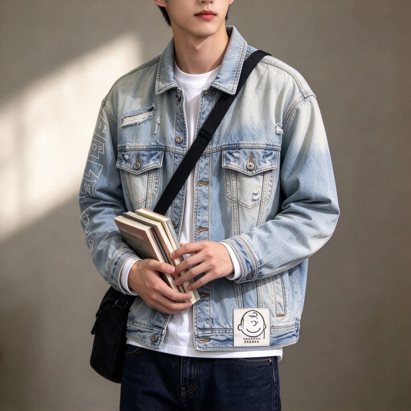 ABLEJEANS男女同款牛仔夹克外套