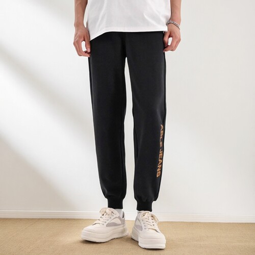 ABLEJEANS黑色裤春秋男女运动裤
