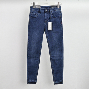 弹力修缮九分紧身提臀显瘦小脚中腰牛子裤 JEANS秋季 ABLE 女牛仔裤