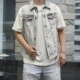 无袖 百搭新款 水洗灰色男女牛仔背心马甲春夏个性 潮流休闲坎肩外套