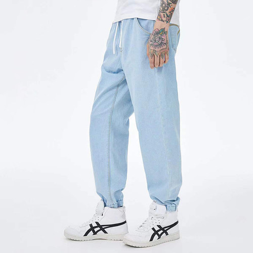 ABLEJEANS男女中性款运动牛仔裤