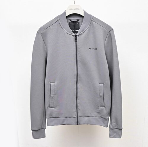 ABLE JEANS男夹克春季棒球领外套简约青年休闲装装纯色拉链空气层