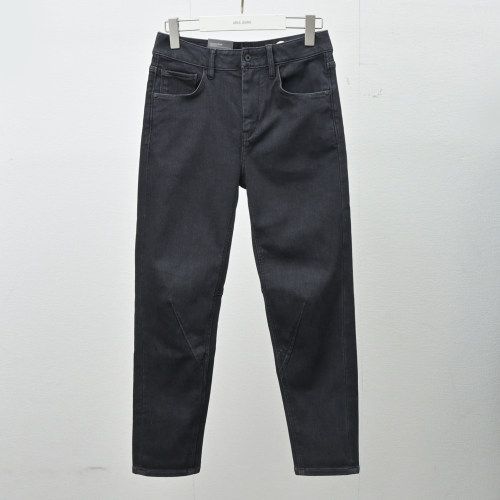 加厚冬牛仔裤黑色中性长裤ABLE JEANS男女立体剪裁加绒保暖牛仔裤