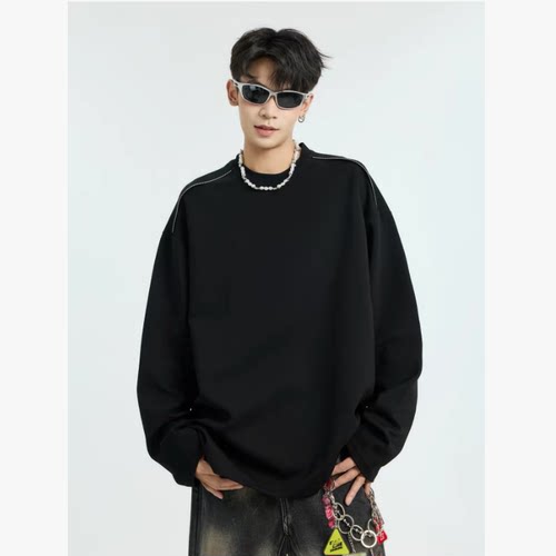 【露露粉丝专享】秋冬季新款男士时尚简约卫衣潮流百搭上衣WY50