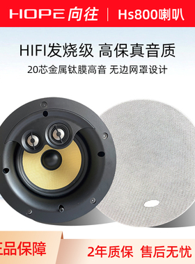 HOPE/向往 HS800 定阻吸顶音箱天花喇叭智能家居系统套装同轴音响