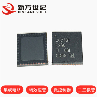 CC2531F256RHAR 丝印CC2531F256 QFN40 射频/收发器IC 进口原装TI