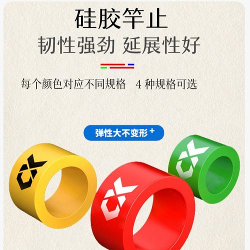 夜光竿止鱼竿硅胶竿止环橡胶