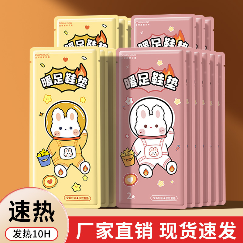 自发热鞋垫冬季男女可行走卡通