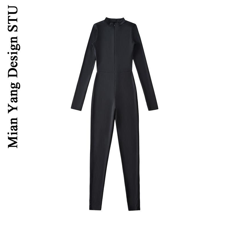 棉洋复古运动瑜伽紧身连体服性感弹力裸感拉链健身连衣裤纯欲打底,女装/女士精品,连体衣/裤,淘宝优惠券,粉丝福利购,淘宝优惠卷