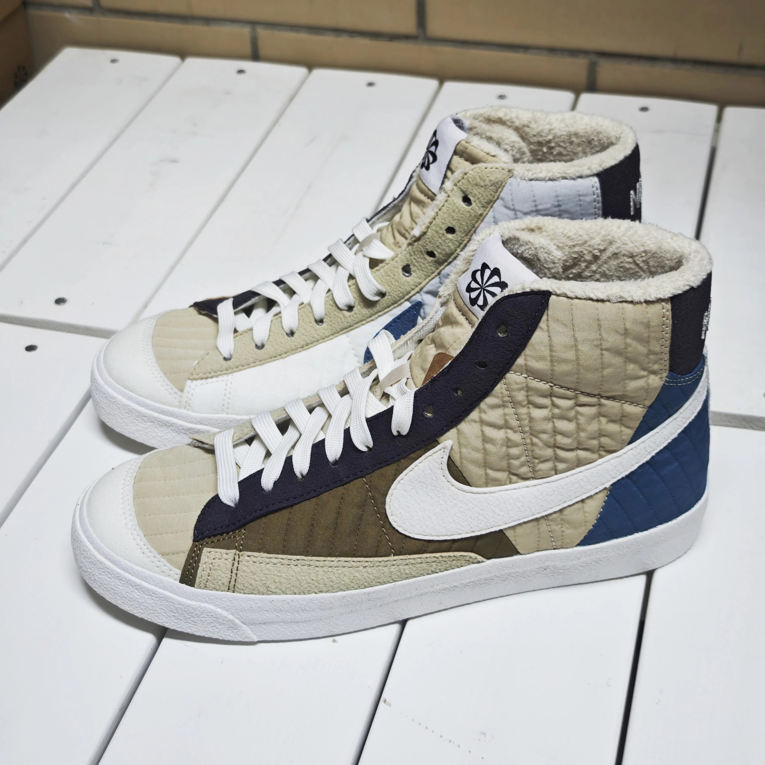 北京发货 耐克DD8024-200男子BLAZER开拓者加绒保暖高帮板鞋