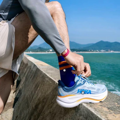 HOKA ONE ONE新款BONDI 9男士邦代9公路跑步鞋轻盈舒适缓震透气