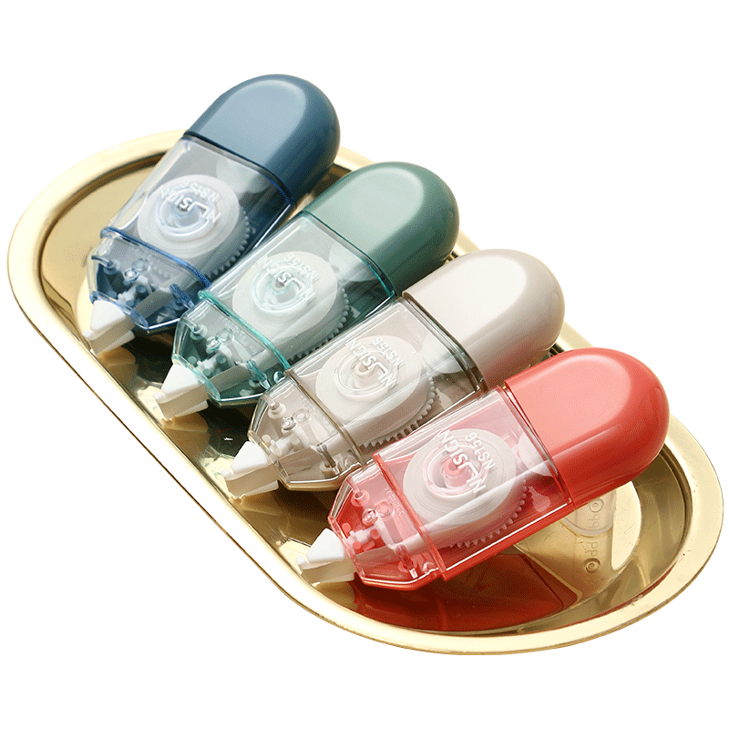 得力大容量实惠装多功能修正带