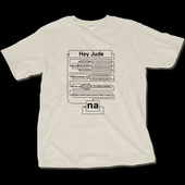 Hey jude短袖 T恤嗨朱迪Beatles披头士列侬geek恶搞笑趣味英文歌词