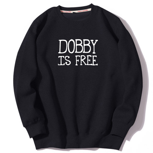 dobby is free 哈利波特衣服男女装加绒宽松圆领套头卫衣春秋冬装