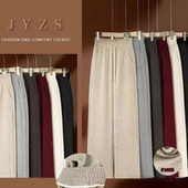 垂感直筒小个子休闲裤 女冬季 阔腿裤 不加绒休闲风高腰系带窄版