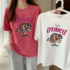 實拍短袖恤女夏新款韓版短款學生上衣大碼女裝