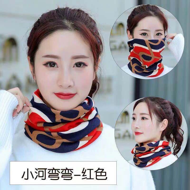 帽子围脖多功能套头韩版时尚包头帽女士月子帽围脖两用百搭网红帽