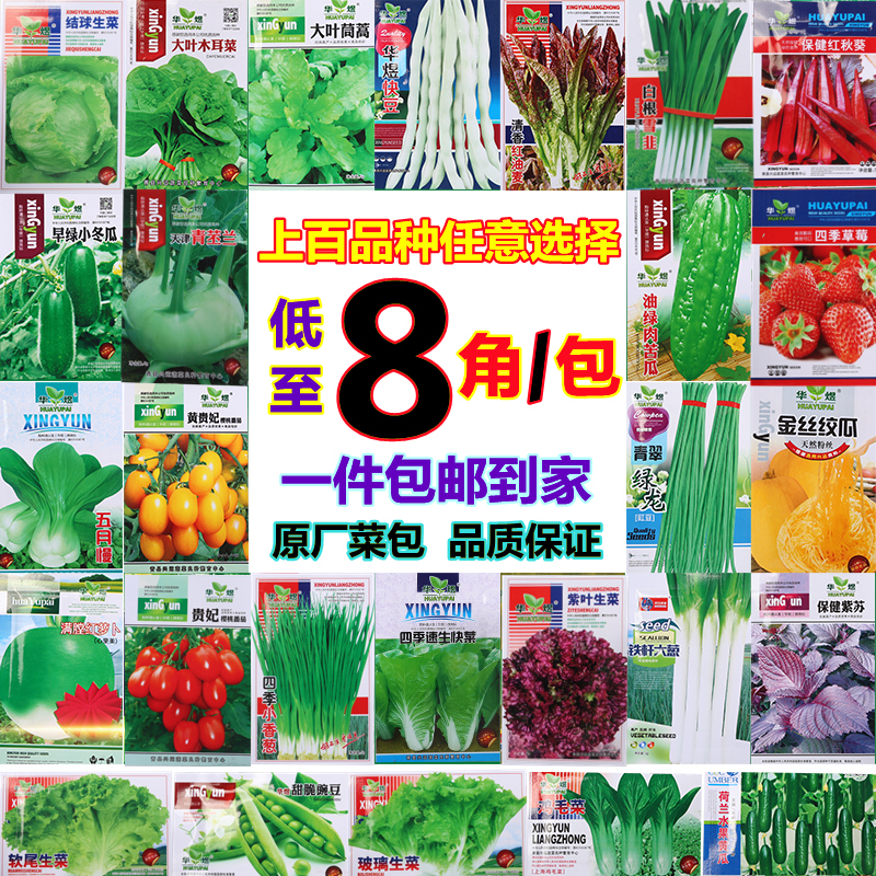 蔬菜种子香菜黄瓜番茄子辣椒长豇豆角四季豆生菜籽甜瓜西瓜孑大全
