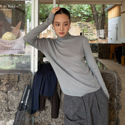 PUIRTY YH极简小众百搭四颜色T恤修身外穿长袖内搭打底衫时尚上衣