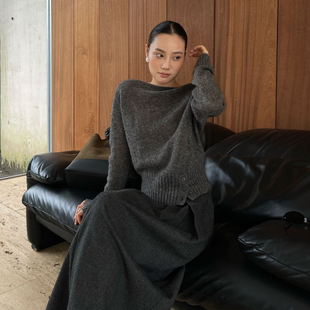 PURITY YH小众简约时尚休闲毛衣针织羊毛衫宽松百搭短款高级上衣